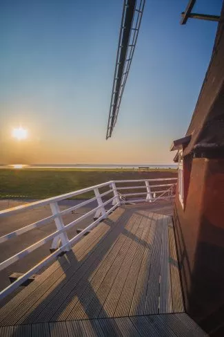 Meerblick vom Balkon Nordermühle Halligblick